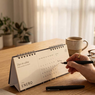 Calendario Escritorio 2027 Días en Calma