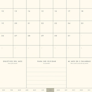 Calendario de Pared 2027 Días en Calma