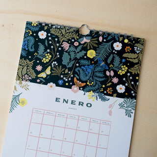 Calendario de Pared Ritmo Floral
