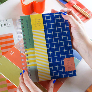 Cuaderno Rayado Ringwire Ritmo Azul