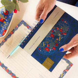 Cuaderno Rayado Ringwire Jardín Nocturno