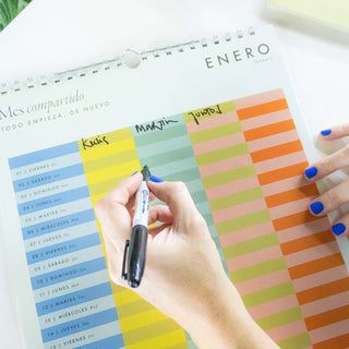 Planner Flexible Glow in Color  - 4 columnas
