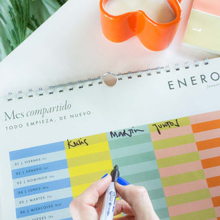 Planner Flexible Glow in Color  - 4 columnas
