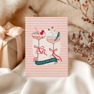 Postal Feliz lo que Venga