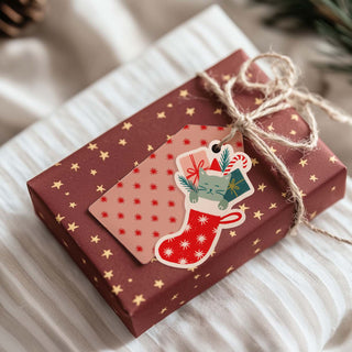 Etiquetas colgantes troqueladas Cozy Navidad