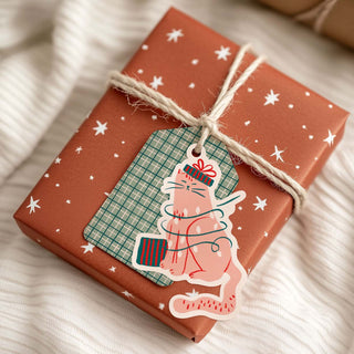 Etiquetas colgantes troqueladas Cozy Navidad