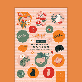 Plancha Stickers Ronroneos en Papel